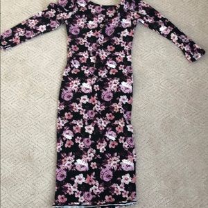 Forever 21 fitted stretch floral dress